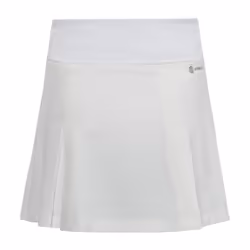 adidas Girls' Club Tennis Pleated Skirt White Small