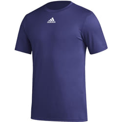 adidas Mens SS Pregame Bos Tee College Purple MD