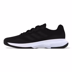 adidas Men's Gamecourt 2.0 Sneaker  Black/Black/Grey  6.5