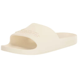 adidas Unisex Adilette Aqua Slide Sandal Off White/Off White/Off White 4 US Men