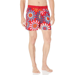 adidas Men's Standard X Farm Unitefit Length Swim Shorts  Vivid Red/Wh