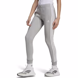 adidas Women's Essentials 3-Stripes Fleece Pants  Medium Grey Heather/
