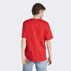 adidas Originals Men's Trefoil Essentials T-Shirt  Better Scarlet/Whit