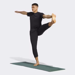 adidas Men's Yoga Base T-Shirt  Black  Medium