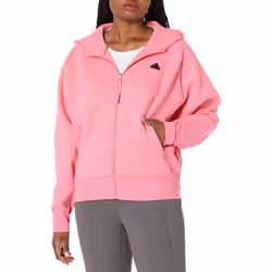 adidas Women's Z.N.E. Fullzip Hoodie  Pink Fusion  Small
