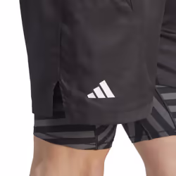 adidas Men's Standard Tennis New York Two-in-One Shorts  Black  Small