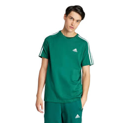 adidas Men's Essentials Single Jersey 3-Stripes T-Shirt Collegiate Green 3X-Large