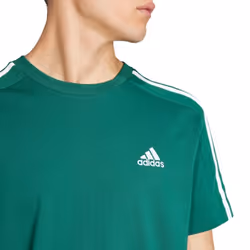 adidas Men's Essentials Single Jersey 3-Stripes T-Shirt Collegiate Green 3X-Large