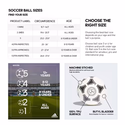 adidas Unisex-Adult EURO24 Club Soccer Ball  White/Solar Red/Black  4