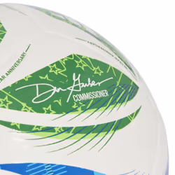 adidas Unisex-Adult MLS Training Soccer Ball White/Green/Glory Blue/Solar Blue 5