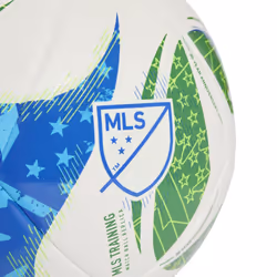 adidas Unisex-Adult MLS Training Soccer Ball White/Green/Glory Blue/Solar Blue 4
