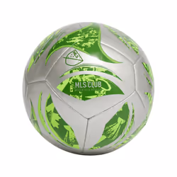 adidas MLS Club Soccer Ball Silver Metallic/Green 5