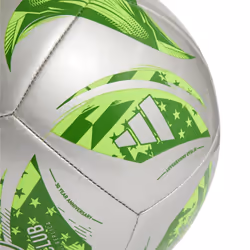 adidas MLS Club Soccer Ball  Silver Metallic/Green  5