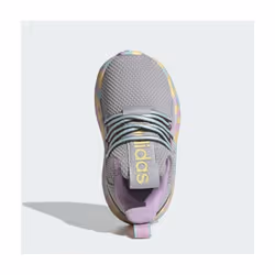 adidas Lite Racer Adapt 7.0 Sneaker  Grey/Semi Flash Aqua/Bliss Lilac  5 US Unisex Big Kid