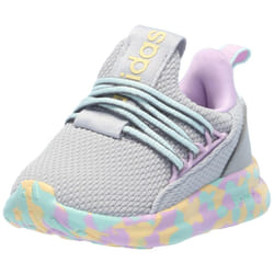 adidas Lite Racer Adapt 7.0 Sneaker  Grey/Semi Flash Aqua/Bliss Lilac  6.5 US Unisex Big Kid