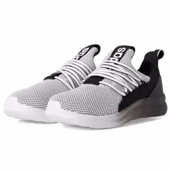 adidas Lite Racer Adapt 7.0 Sneaker  White/Black/White  2.5 US Unisex Little Kid