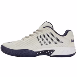 K-Swiss Men's Hypercourt Express 2 Tennis Shoe  Vaporous Gray/White/Peacoat  M 14