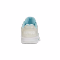 K-Swiss Women's Hypercourt Express 2 Tennis Shoe  Vaporous Gray/White/Blue Glow  9 M