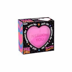 Schylling, NeeDoh Squeeze Hearts Fidget Toy - Valentine's Day NeeDoh Stress Balls, Sold Individually, Safe Non-Toxic Dough Ma ...