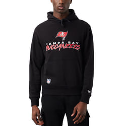New Era Mens Tampa Bay Buccaneers NFL Script Team Pullover Hoody Hoodie - Black - S, Black