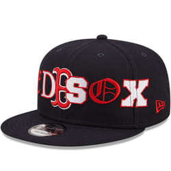 New Era Boston Red Sox 9FIFTY MLB Team Typography Baseball Cap - Navy - S/M, Navy