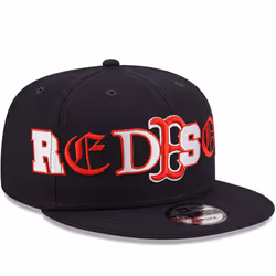 New Era Boston Red Sox 9FIFTY MLB Team Typography Baseball Cap - Navy - S/M, Navy