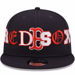 New Era Boston Red Sox 9FIFTY MLB Team Typography Baseball Cap - Navy - S/M, Navy