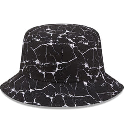 New Era New York Yankees MLB Marble Print Baseball Bucket Hat - Black - S, Black
