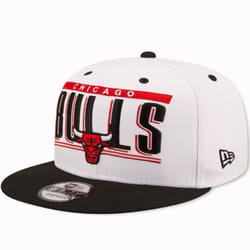 New Era Chicago Bulls NBA 9FIFTY Retro Title Baseball Cap Hat - Black - SM, Black