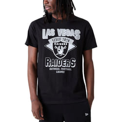 New Era Mens Las Vegas Raiders NFL Team Wordmark T-Shirt Tee Top - Black - S, Black