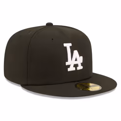 New Era MLB 59FIFTY Team Color Authentic Collection Fitted On Field Game Cap Hat (7 7/8  Los Angeles Dodgers Black)