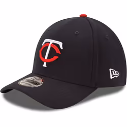 New Era MLB 39Thirty Team Classic Stretch Flex Fit Team Color Primary Logo Primary Logo Baseball Cap Hat - Minnesota Twins Na ...