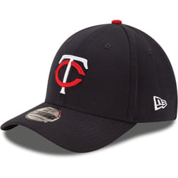 New Era MLB 39Thirty Team Classic Stretch Flex Fit Team Color Primary Logo Primary Logo Baseball Cap Hat - Minnesota Twins Navy - Small-Medium