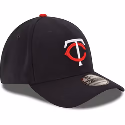 New Era MLB 39Thirty Team Classic Stretch Flex Fit Team Color Primary Logo Primary Logo Baseball Cap Hat - Minnesota Twins Navy - Small-Medium
