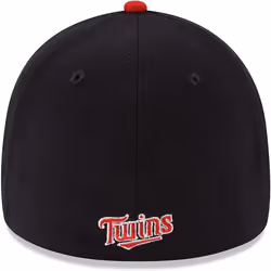 New Era MLB 39Thirty Team Classic Stretch Flex Fit Team Color Primary Logo Primary Logo Baseball Cap Hat - Minnesota Twins Navy - Small-Medium