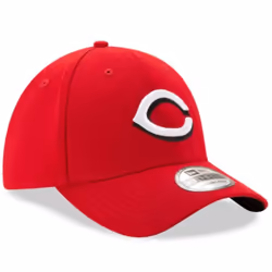 New Era MLB 39Thirty Team Classic Stretch Flex Fit Team Color Primary Logo Primary Logo Baseball Cap Hat - Cincinnati Reds Red - Small-Medium