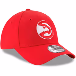 New Era NBA The League 9FORTY Team Color Primary Logo Adjustable Hat Cap One Size Fits All - Atlanta Hawks Red