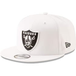New Era NFL 9FIFTY Adjustable Snapback Hat Cap One Size Fits All (Las Vegas Raiders White)