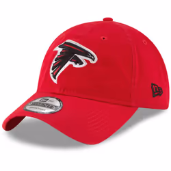 New Era NFL Core Classic 9TWENTY Team Color Adjustable Hat Cap One Size Fits All - Atlanta Falcons Red