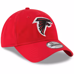 New Era NFL Core Classic 9TWENTY Team Color Adjustable Hat Cap One Size Fits All - Atlanta Falcons Red