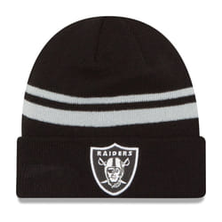 New Era Unisex-Adult NFL Official Sport Knit Classic Striped Knit Beanie Cold Weather Hat (Las Vegas Raiders)