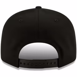 New Era MLB 9FIFTY Black Black Primary Logo Team Adjustable Snapback Hat Cap One Size Fits All - Chicago White Sox Black