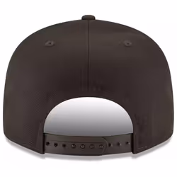 New Era MLB 9FIFTY Black Black Primary Logo Team Adjustable Snapback Hat Cap One Size Fits All - Baltimore Orioles Black