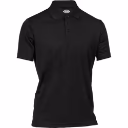 Dickies Everyday Polyester Men's Black Polo Shirt - Black, XL