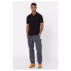 Dickies Everyday Polyester Men's Black Polo Shirt - Black, XL