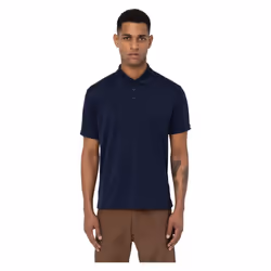 Dickies Everyday Polyester Men's Blue Polo Shirt - Blue, L