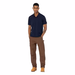 Dickies Everyday Polyester Men's Blue Polo Shirt - Blue, L