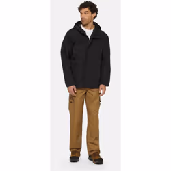 Dickies Waterproof Men's Black Rain Jacket - Black, M