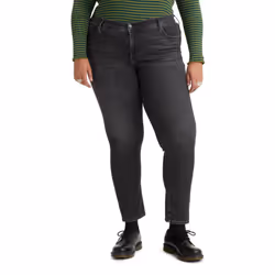 Levi's Women's 311 Shaping Skinny Jeans Standard And Plus  New Black Worn In  34 Regular