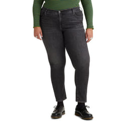 Levi's Women's 311 Shaping Skinny Jeans Standard And Plus  New Black Worn In  39 Regular